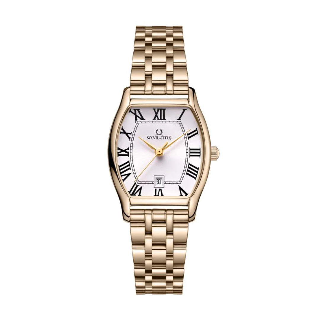 [WOMEN] Barista 3 Hands Date Quartz Stainless Steel Watch [W06-02825-020]