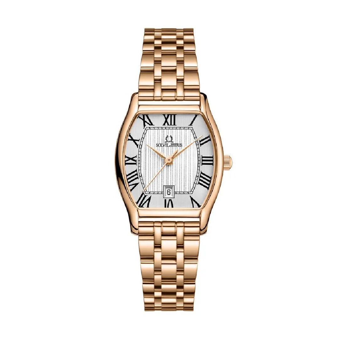 [WOMEN] Barista 3 Hands Date Quartz Stainless Steel Watch [W06-02825-021]