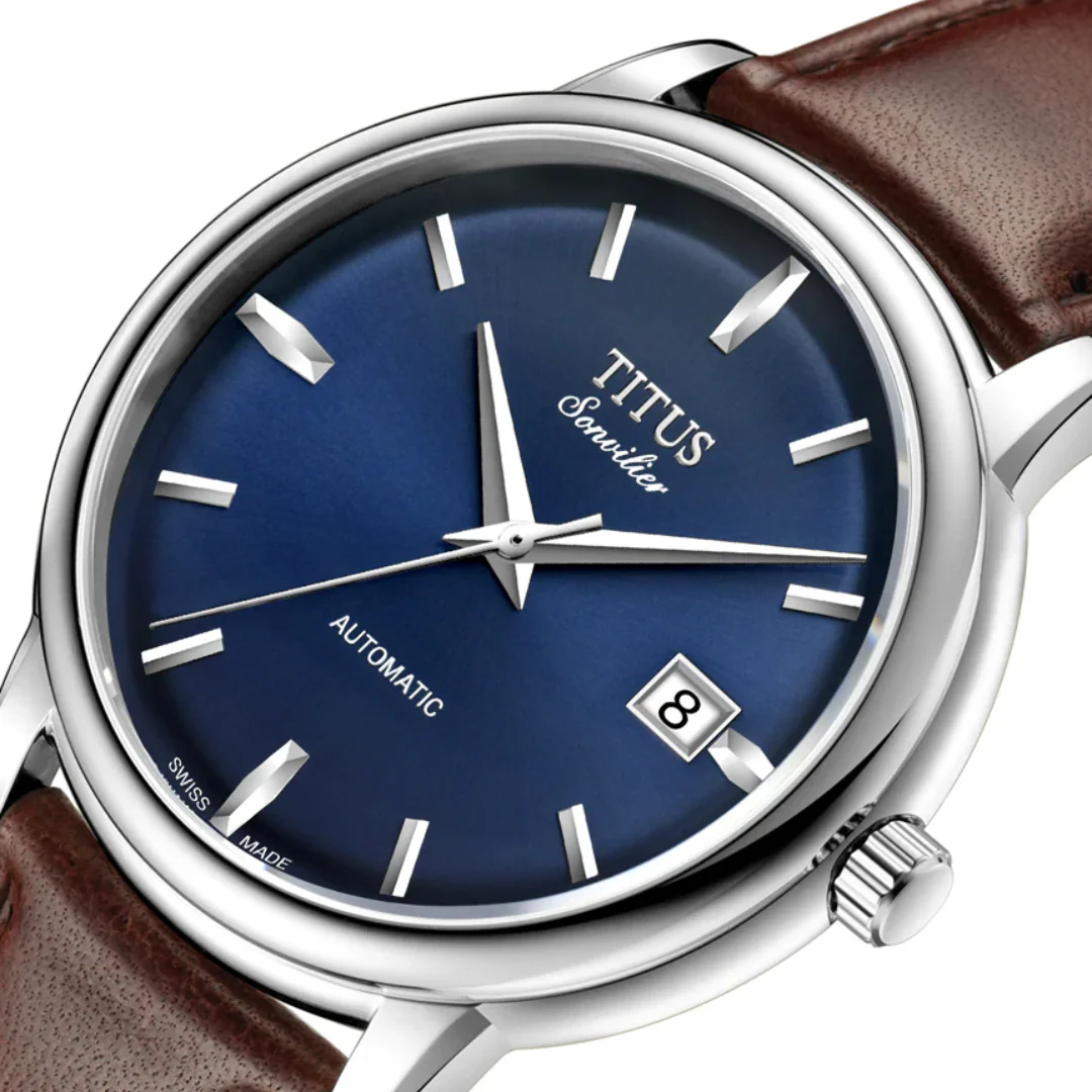 [MEN] Sonvilier 3 Hands Date Automatic Leather Watch [W06-02939-007]