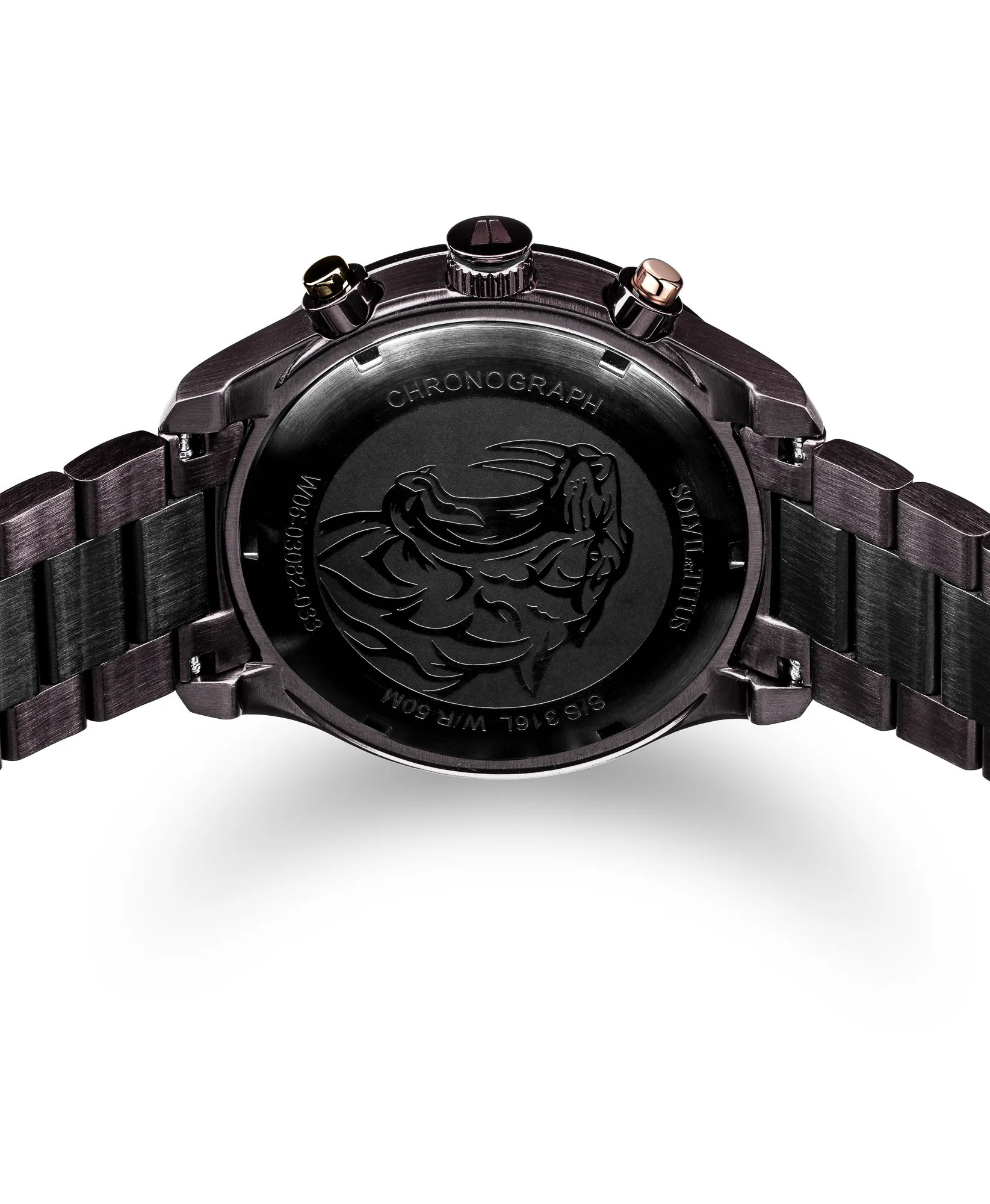 [MEN] Saber Chronograph Quartz Stainless Steel Watch [W06-03082-033]