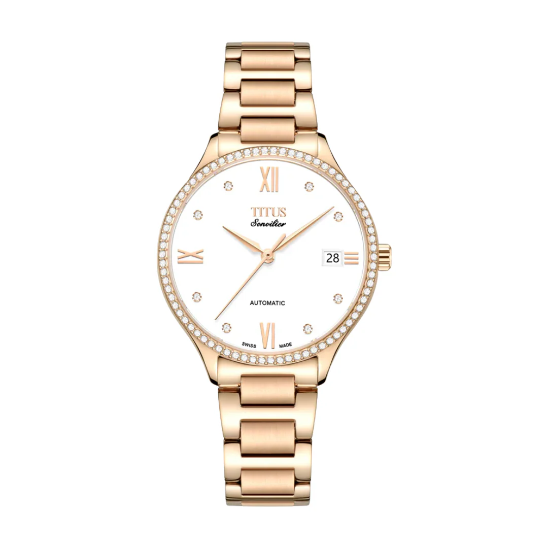 [WOMEN] Sonvilier 3 Hands Date Mechanical Stainless Steel Watch [W06-03116-004]