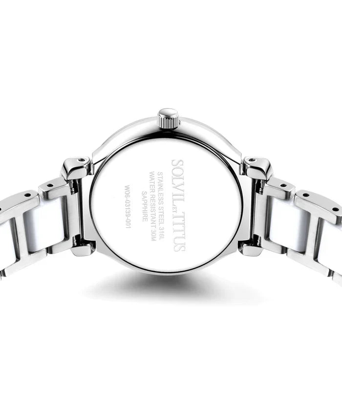 [WOMEN] Fair Lady 3 Hands Date Quartz Stainless Steel With Ceramic Watch [W06-03139-001]
