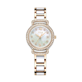 [WOMEN] Fair Lady 3 Hands Date Quartz Stainless Steel With Ceramic Watch [W06-03139-002]