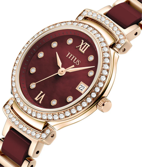 [WOMEN] Fair Lady 3 Hands Date Quartz Stainless Steel With Ceramic Watch [W06-03139-003]