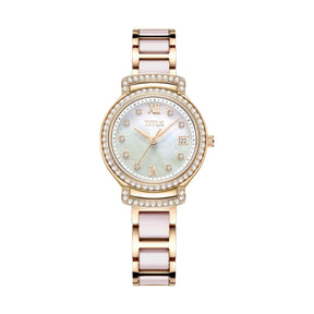 [WOMEN] Fair Lady 3 Hands Date Quartz Stainless Steel with Ceramic Watch [W06-03139-004]