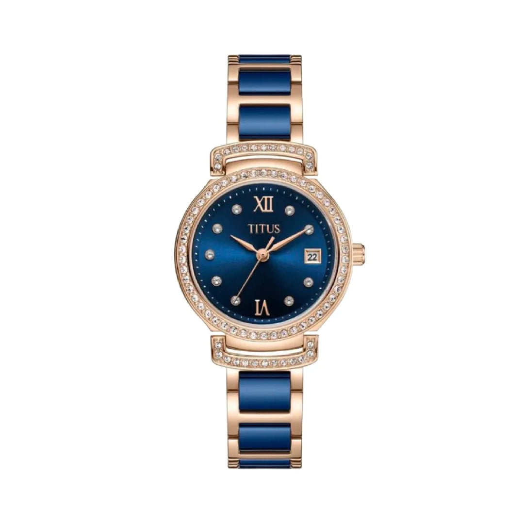 [WOMEN] Fair Lady 3 Hands Date Quartz Stainless Steel With Ceramic Watch [W06-03139-009]