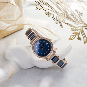 [WOMEN] Fair Lady 3 Hands Date Quartz Stainless Steel With Ceramic Watch [W06-03139-009]