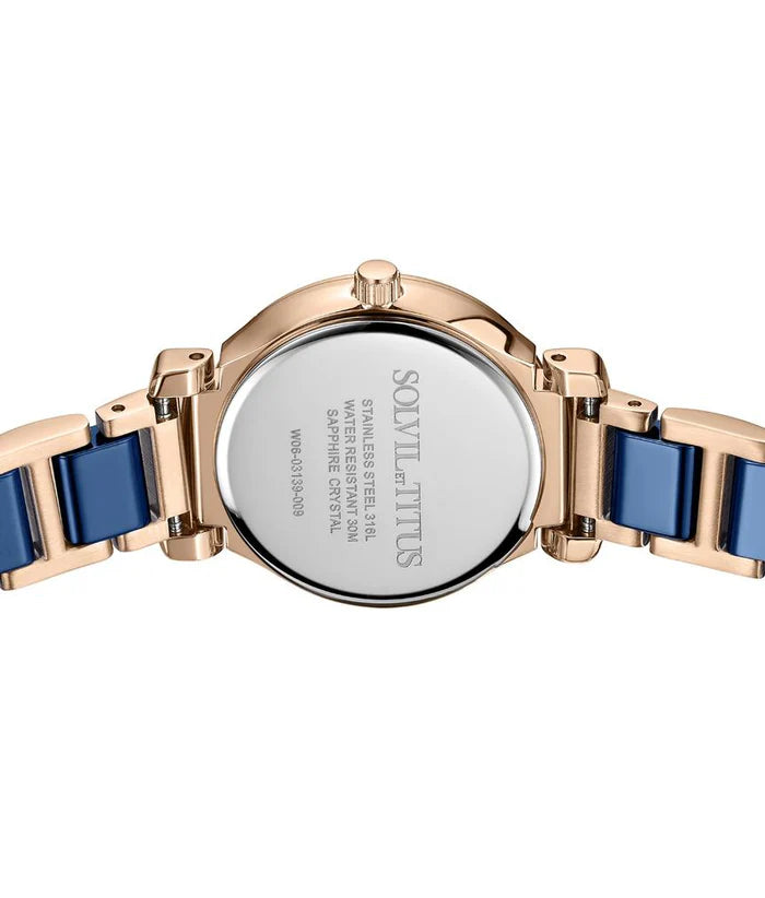 [WOMEN] Fair Lady 3 Hands Date Quartz Stainless Steel With Ceramic Watch [W06-03139-009]