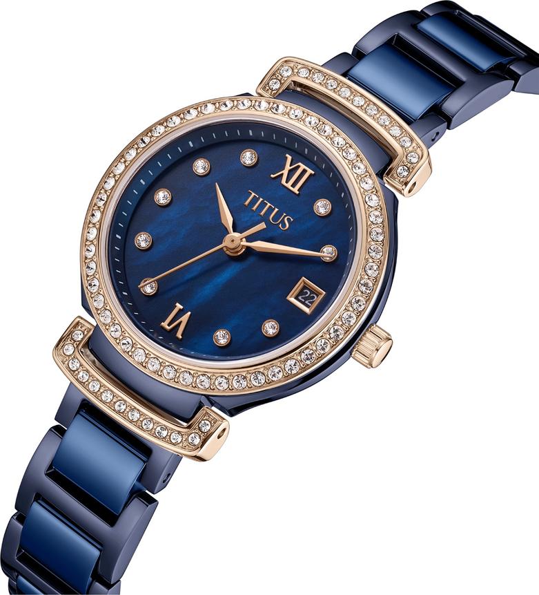 [WOMEN] Fair Lady 3 Hands Date Quartz Stainless Steel With Ceramic Watch [W06-03139-010]