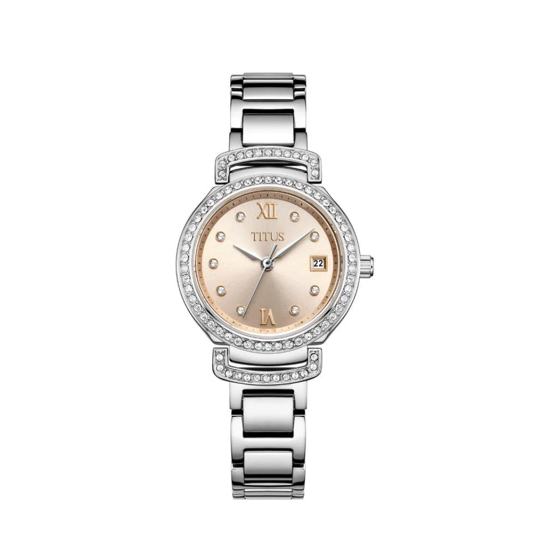 [WOMEN] Fair Lady 3 Hands Date Quartz Stainless Steel Watch [W06-03139-011]