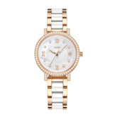 [WOMEN] Chandelier 3 Hands Date Quartz Stainless Steel With Ceramic Watch [W06-03191-002]