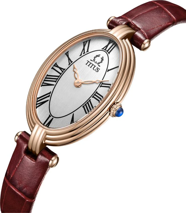 [WOMEN] Once 2 Hands Quartz Leather Watch [W06-03207-019]