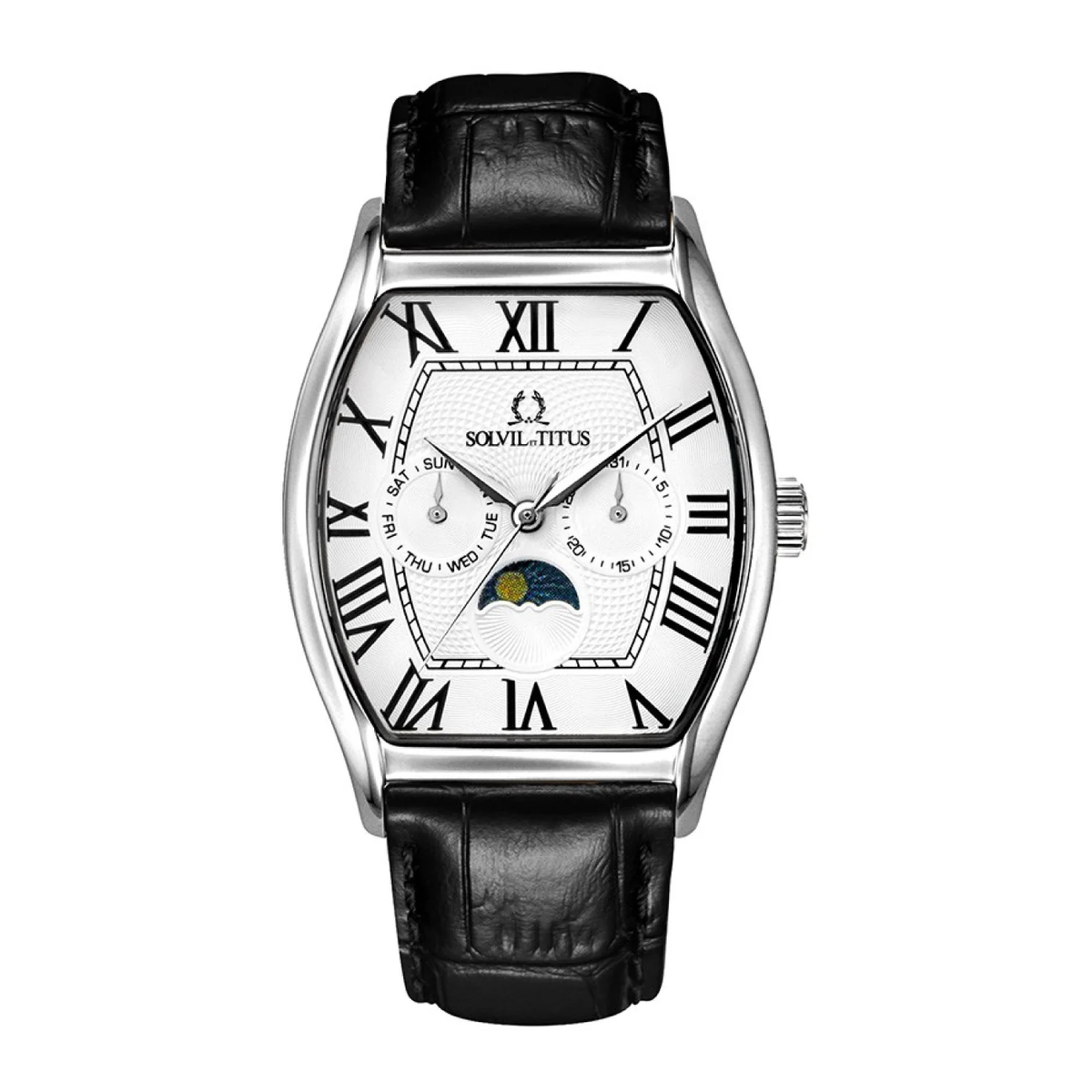 [MEN] Barista Multi-Function Quartz Leather Watch [W06-03219-001]