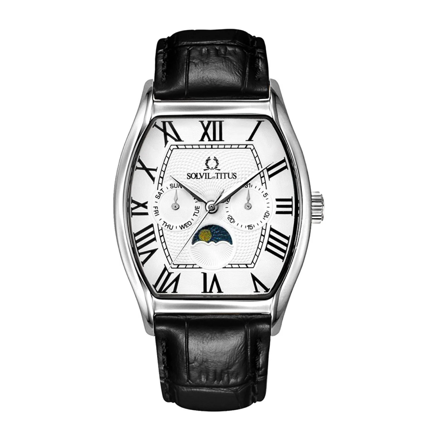 [MEN] Barista Multi-Function Quartz Leather Watch [W06-03219-001]