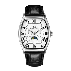 [MEN] Barista Multi-Function Quartz Leather Watch [W06-03219-001]