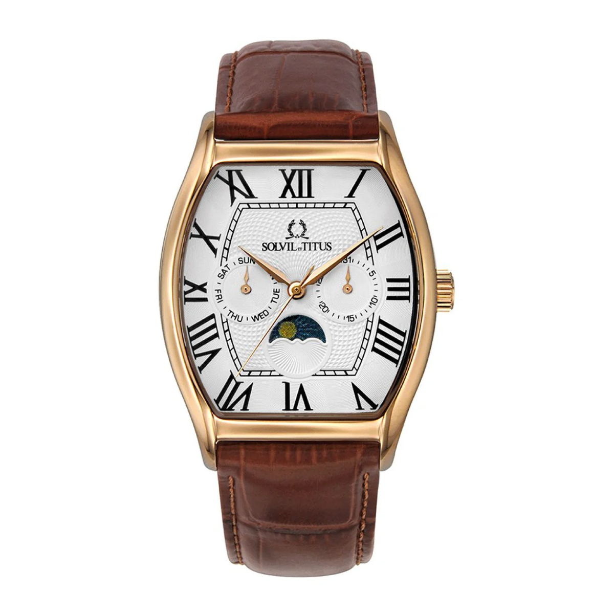 [MEN] Barista Multi-Function Quartz Leather Watch [W06-03219-003]