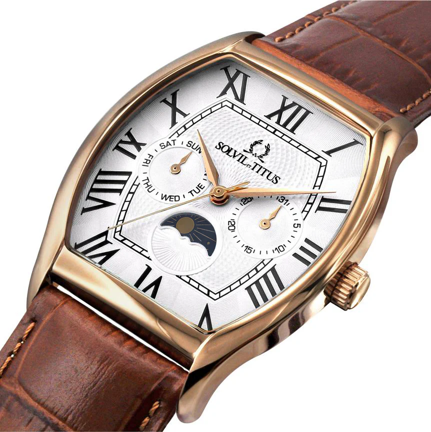 [MEN] Barista Multi-Function Quartz Leather Watch [W06-03219-003]