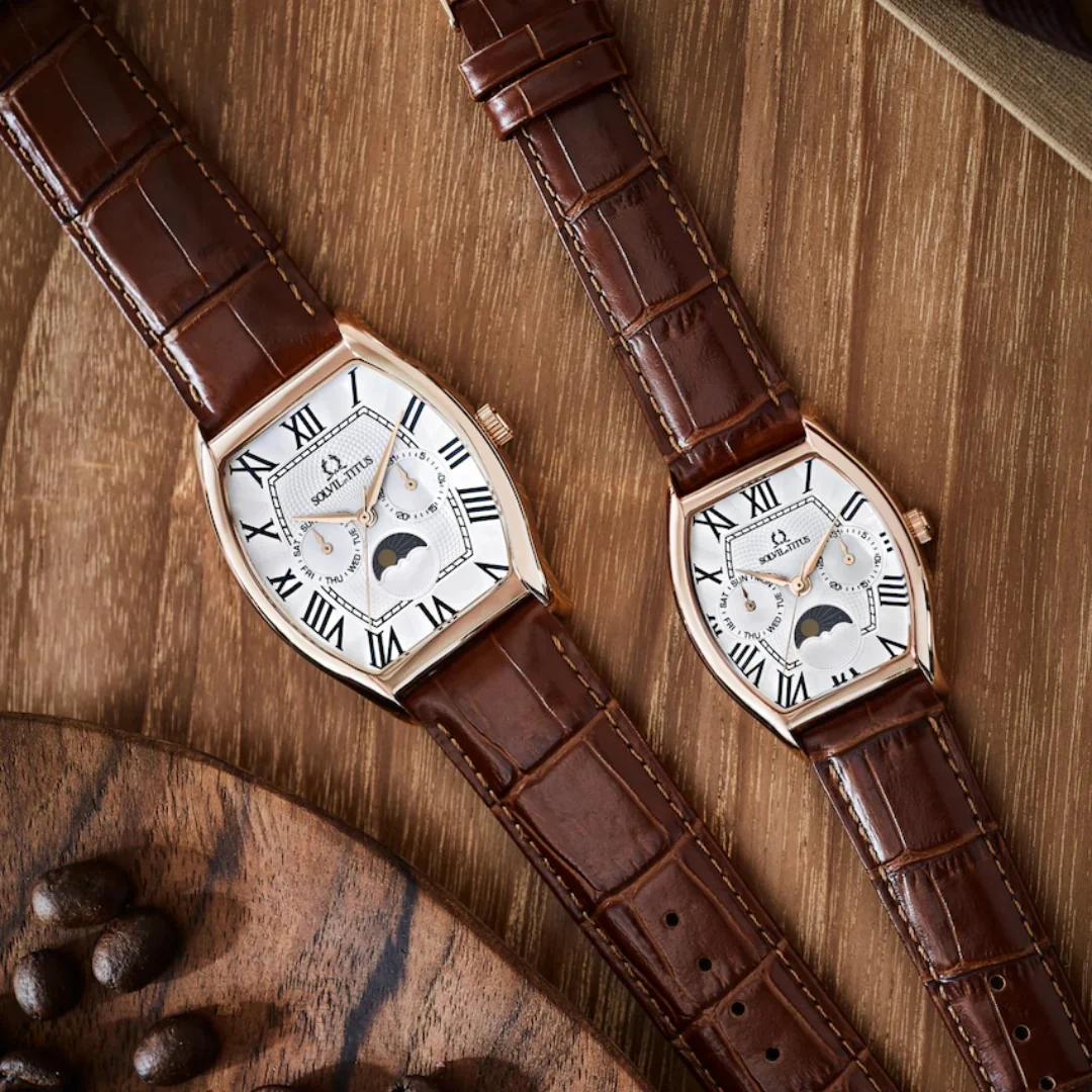 [MEN] Barista Multi-Function Quartz Leather Watch [W06-03219-003]