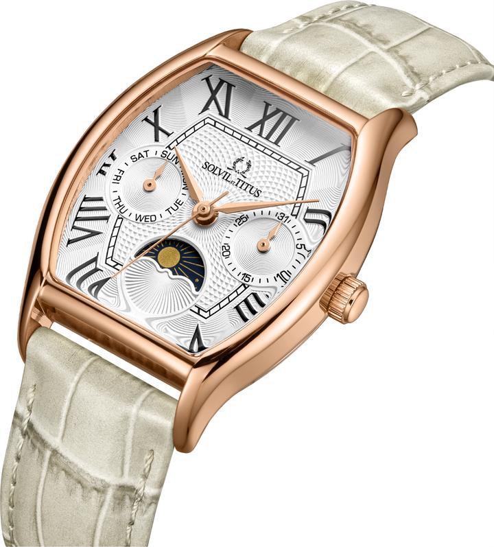 [WOMEN] Barista Multi-Function Day/Night Quartz Leather Watch [W06-03220-009]