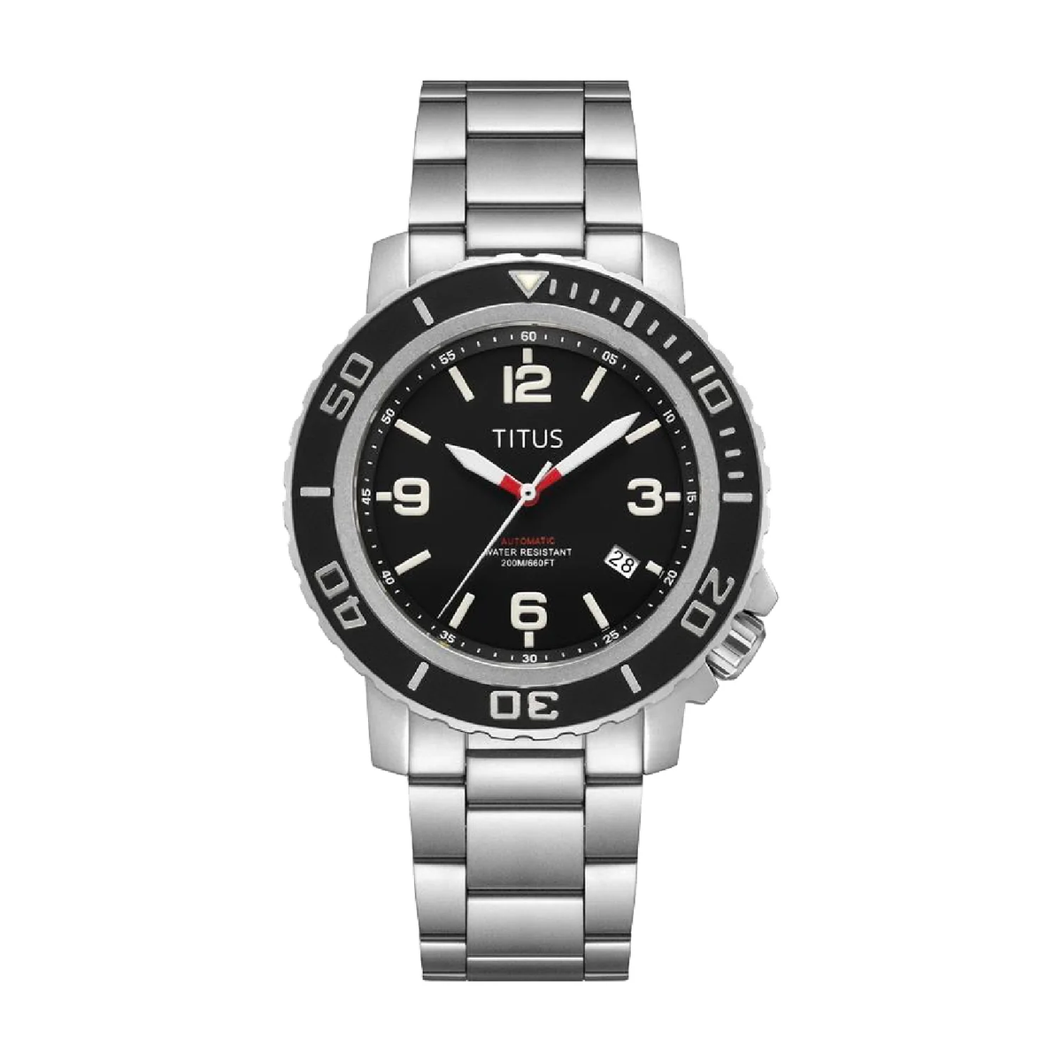 [MEN] The Cape 3 Hands Date Automatic Stainless Steel Watch [W06-03227-001]