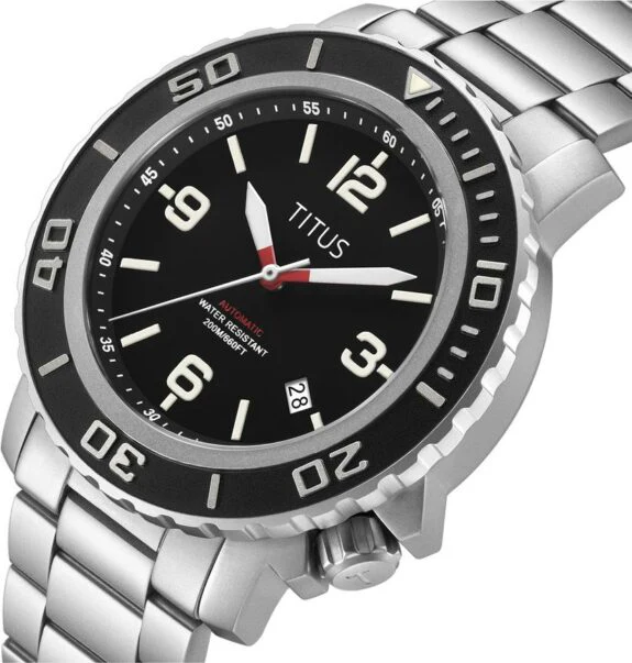 [MEN] The Cape 3 Hands Date Automatic Stainless Steel Watch [W06-03227-001]