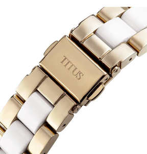 [WOMEN] Perse Multi-Function Quartz Stainless Steel With Ceramic Watch [W06-03248-002]