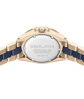 [WOMEN] Perse Multi-Function Quartz Stainless Steel With Ceramic Watch [W06-03248-007]