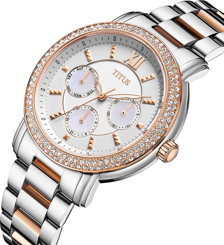 [WOMEN] Fashionista Multi-Function Quartz Stainless Steel Watch [W06-03251-001]