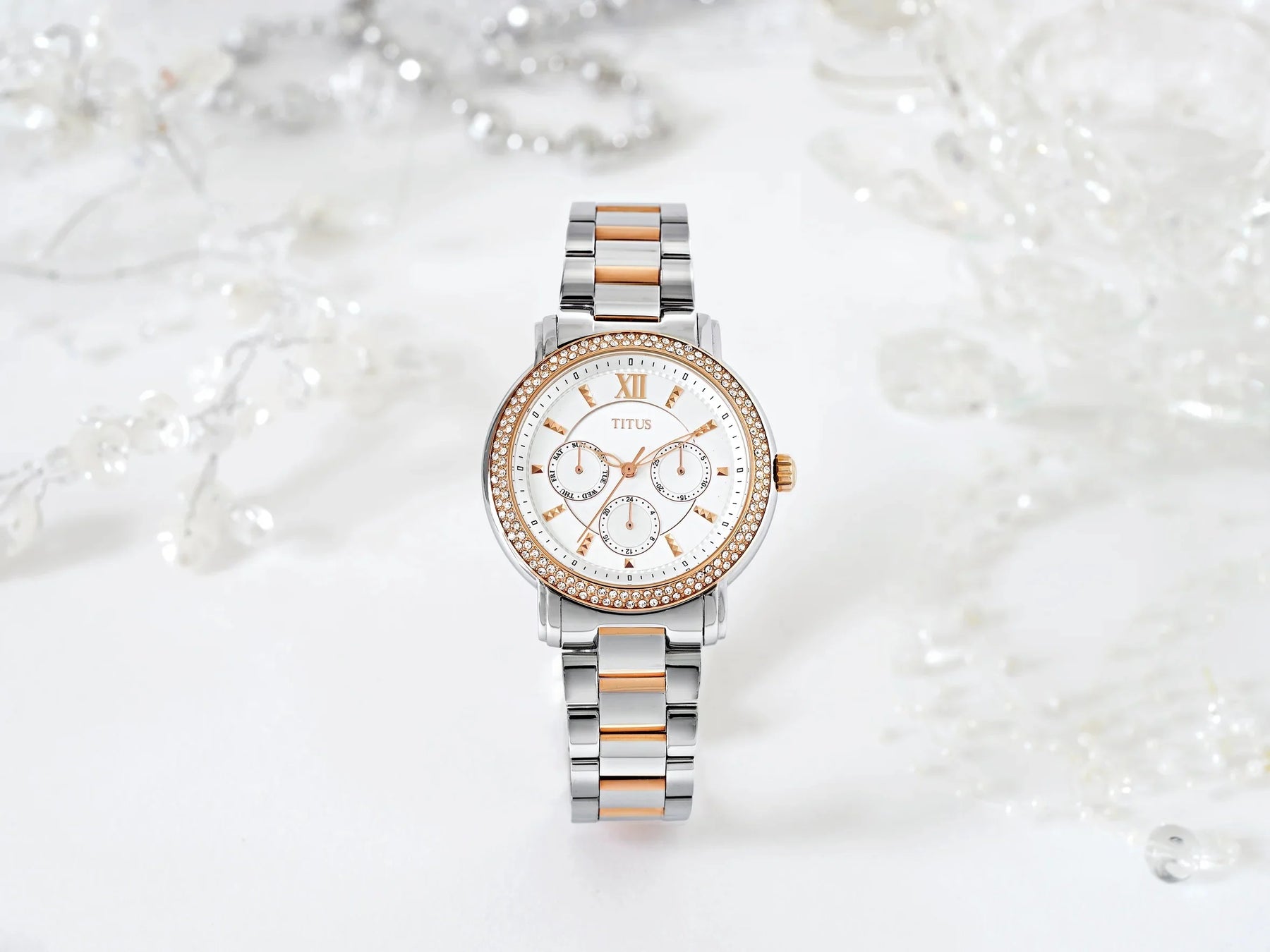 [WOMEN] Fashionista Multi-Function Quartz Stainless Steel Watch [W06-03251-001]