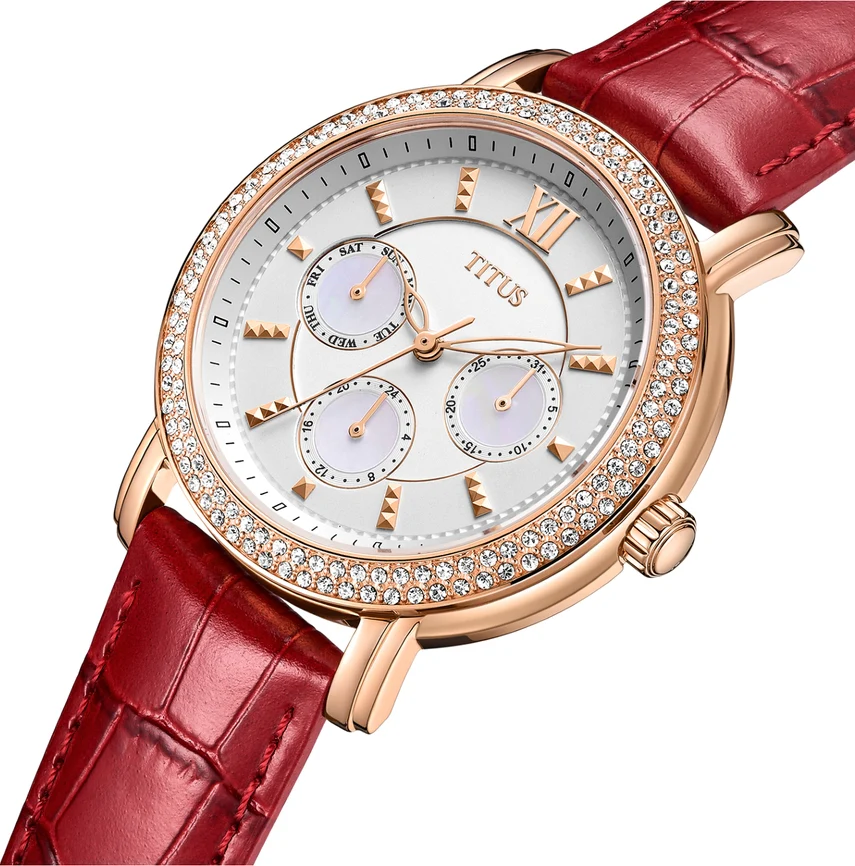 [WOMEN] Fashionista Multi-Function Quartz Leather Watch [W06-03251-003]