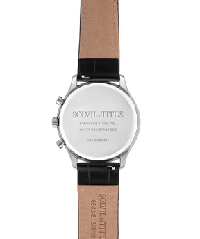 [MEN] Classicist Multi-Function Quartz Leather Watch [W06-03256-001]