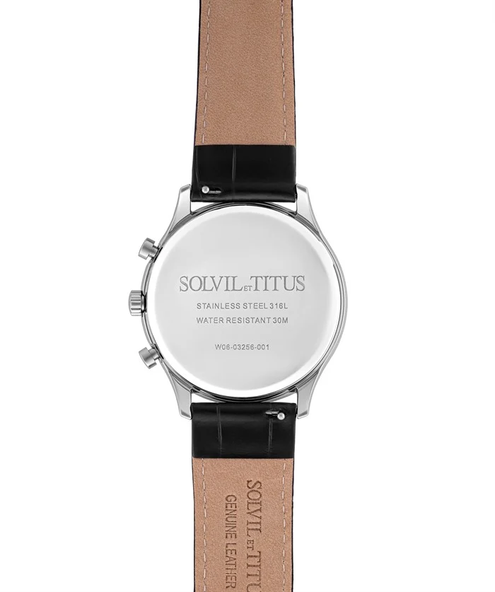 [MEN] Classicist Multi-Function Quartz Leather Watch [W06-03256-001]