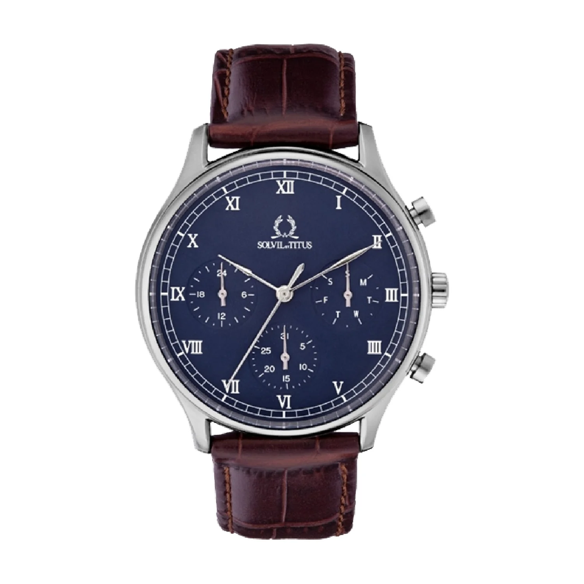 [MEN] Classicist Multi-Function Quartz Leather Watch [W06-03256-002]