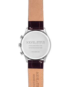 [MEN] Classicist Multi-Function Quartz Leather Watch [W06-03256-002]
