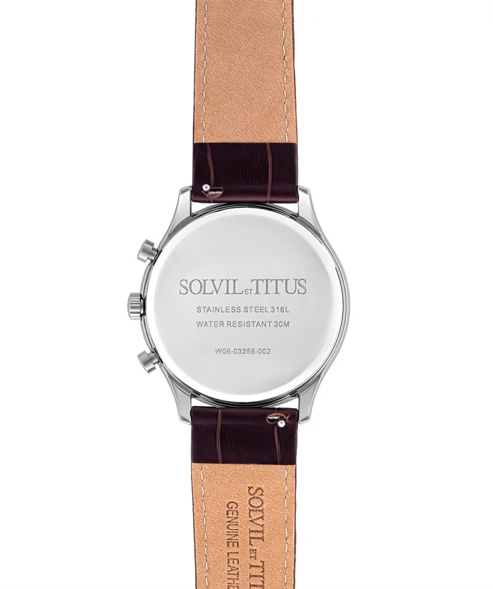 [MEN] Classicist Multi-Function Quartz Leather Watch [W06-03256-002]