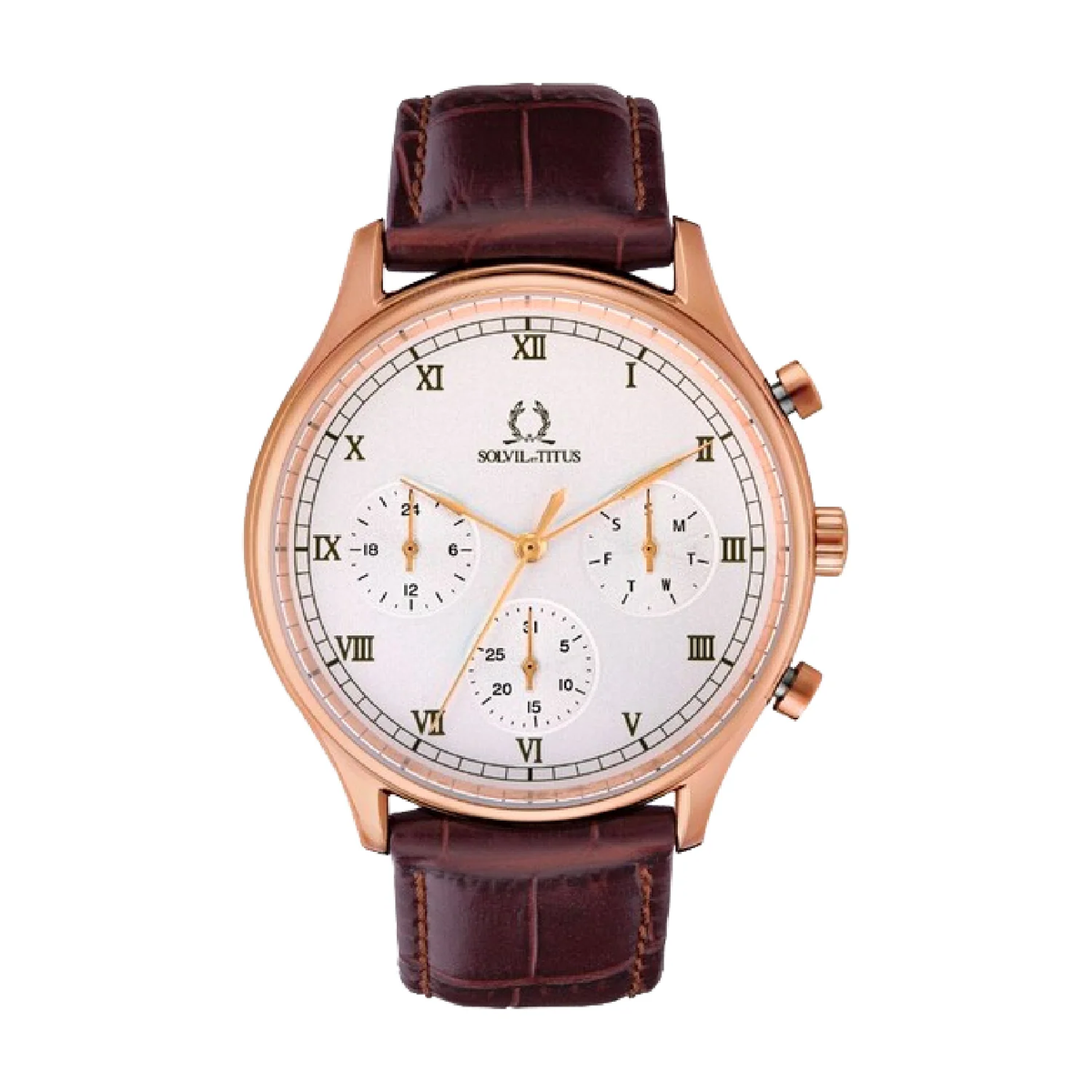 [MEN] Classicist Multi-Function Quartz Leather Watch [W06-03256-003]