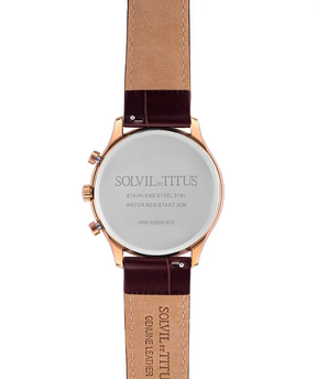 [MEN] Classicist Multi-Function Quartz Leather Watch [W06-03256-003]