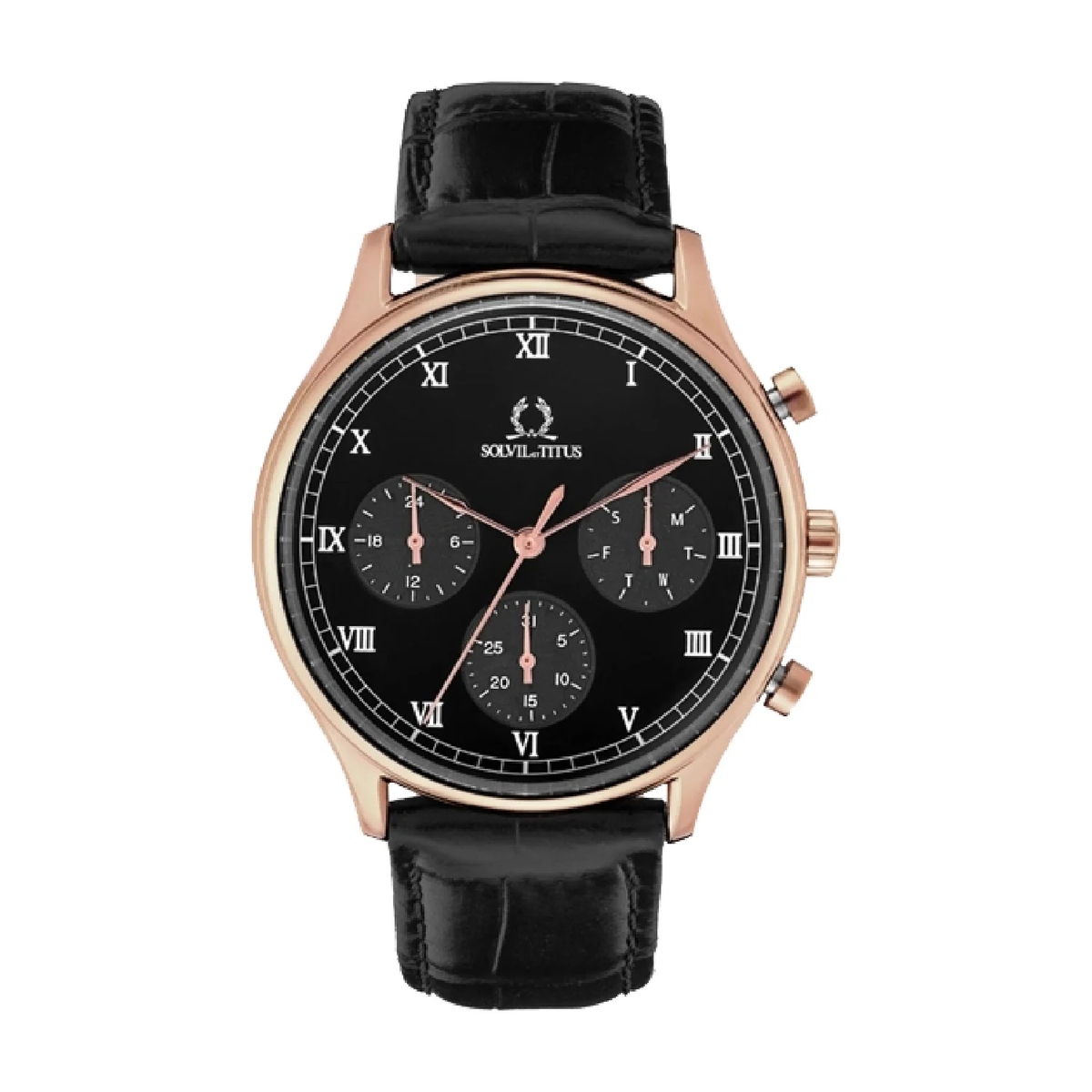[MEN] Classicist Multi-Function Quartz Leather Watch [W06-03256-004]