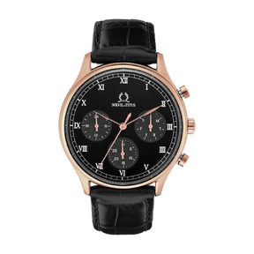 [MEN] Classicist Multi-Function Quartz Leather Watch [W06-03256-004]