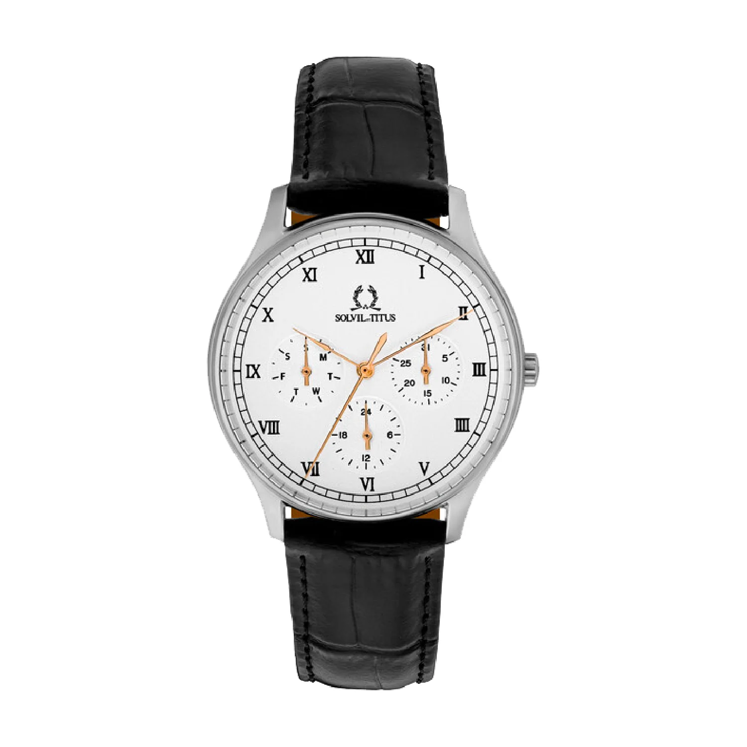 [WOMEN] Classicist Multi-Function Quartz Leather Watch [W06-03257-001]
