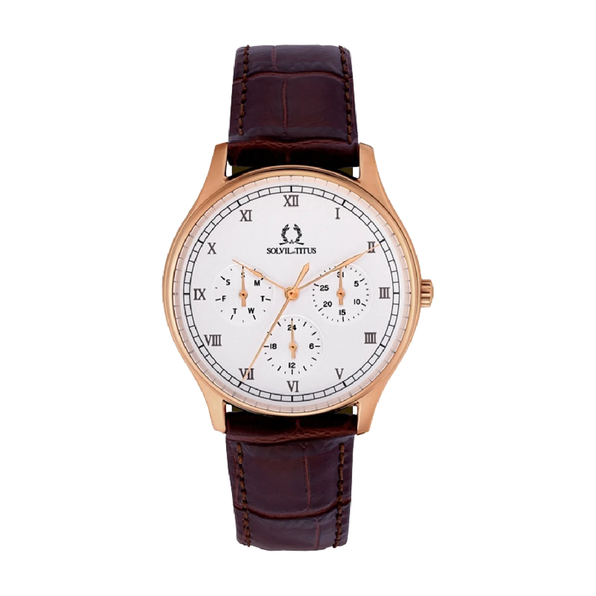 [WOMEN] Classicist Multi-Function Quartz Leather Watch [W06-03257-002]