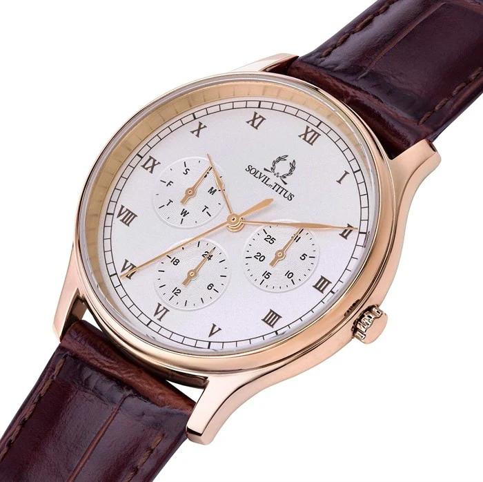 [WOMEN] Classicist Multi-Function Quartz Leather Watch [W06-03257-002]
