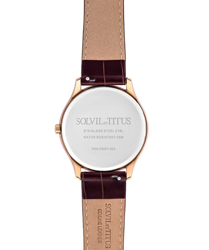 [WOMEN] Classicist Multi-Function Quartz Leather Watch [W06-03257-002]