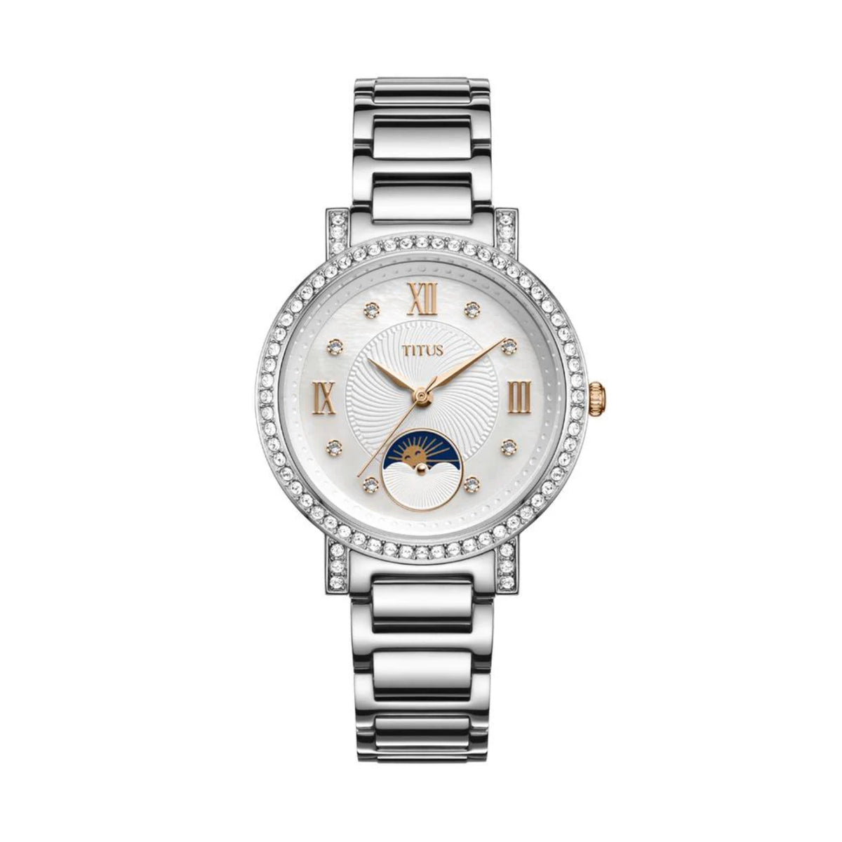 [WOMEN] Chandelier 3 Hands with Day Night Indicator Quartz Stainless Steel Watch [W06-03261-007]