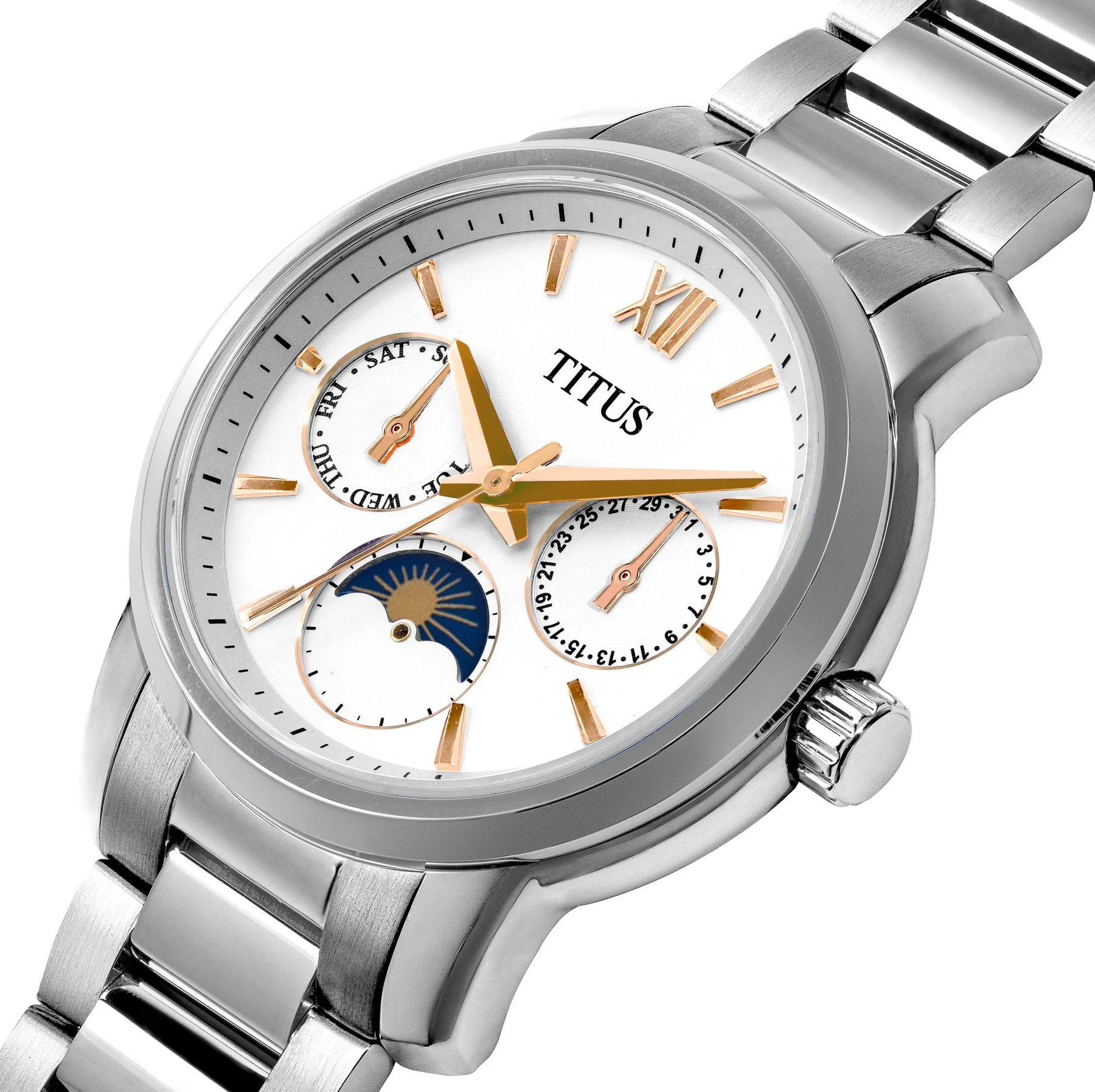 [WOMEN] Devot Multi-Function with Day Night Indicator Quartz Stainless Steel Watch [W06-03262-001]