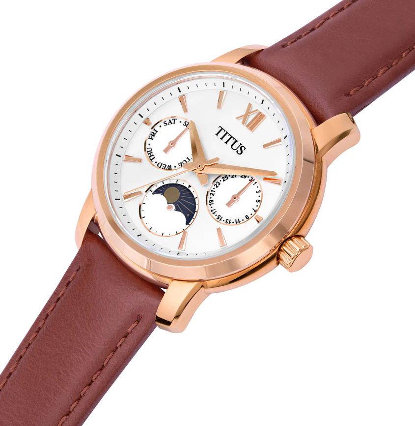 [WOMEN] Devot Multi-Function with Day Night Indicator Quartz Leather Watch [W06-03263-004]