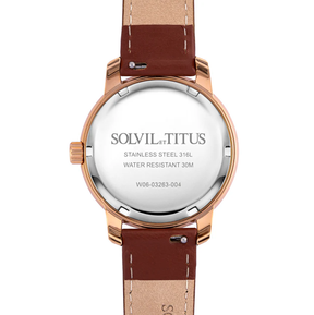 [WOMEN] Devot Multi-Function with Day Night Indicator Quartz Leather Watch [W06-03263-004]