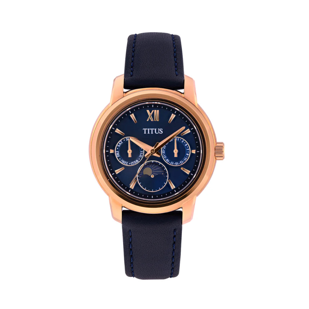 [WOMEN] Devot Multi-Function with Day Night Indicator Quartz Leather Watch [W06-03263-005]