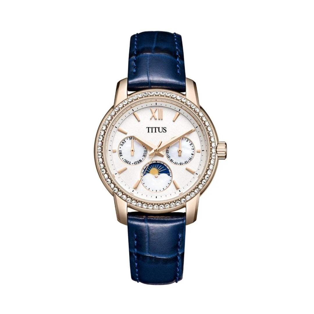 [WOMEN] Devot Multi-Function with Day Night Indicator Quartz Leather Watch [W06-03263-007]