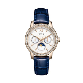 [WOMEN] Devot Multi-Function with Day Night Indicator Quartz Leather Watch [W06-03263-007]